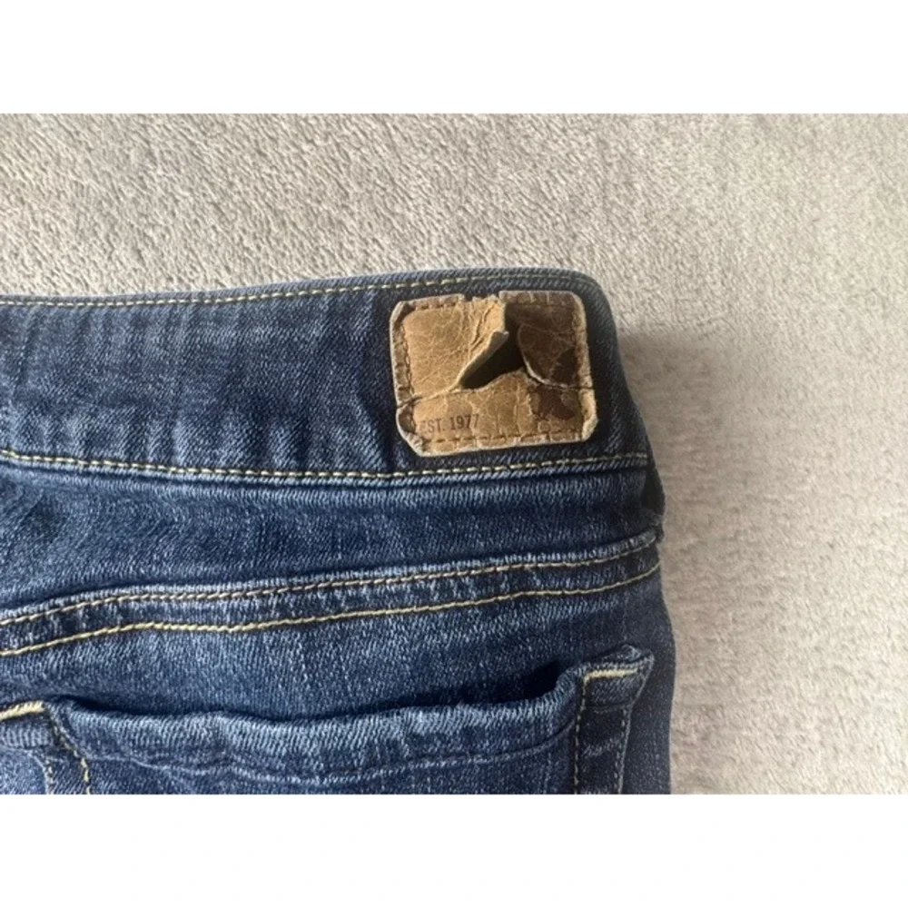 American Eagle Outfitters Jeans Womens 4 Short Flare Dark Wash Low Rise Stretch